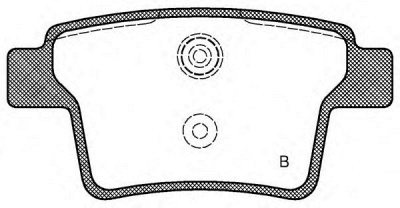 OPEN PARTS bpa114910 -  Комплект тормозных колодок, дисковый тормоз